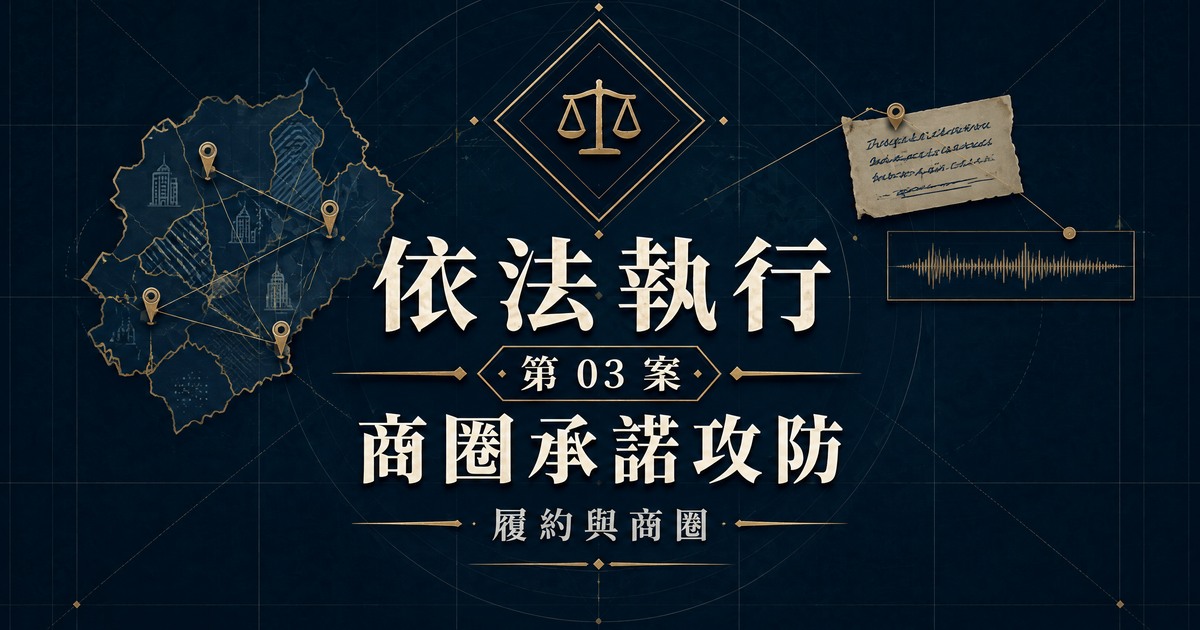 依法執行第 03 案：商圈承諾攻防